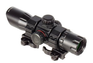 UTG DS3068 6.4-Inch ITA Red/Green Dot Sight with Integral QD Mount and Flip-open Lens Caps