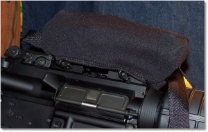 The SS6, 7-85" Scopeshield fits the UTG CQB Red/Green Dot Sight Nicely on this Windham "SRC"