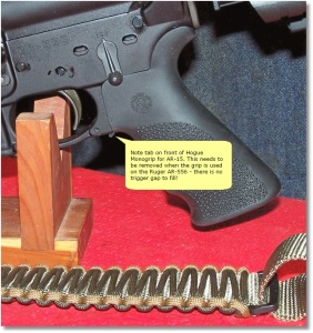 Hogue Monogrip for AR-15 Tab Removal - A Must Do!
