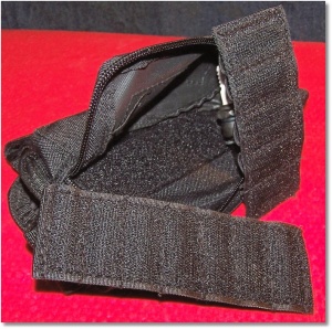 Plenty of Velcro Inside the Pouch to Keep the Panel In-Place When Pouch is not Zippered
