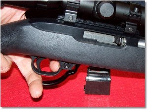 A Simple Press Down-to-Release Action Drops the Magazine.