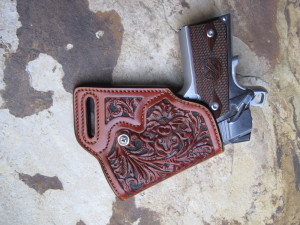 Small of the Back Holster. Note Extreme Forward Cant
