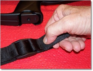 Large Tab for Making Adjustments; Hook a Thumb Inside or Pull From the Outside