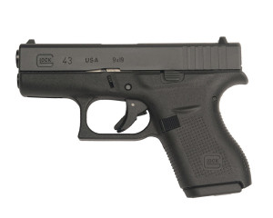 The Glock G43 Showing the Lack of a Locking Block Pin - The Locking Block is Held In Place By the Trigger Pin