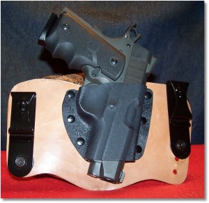 Rock Island Standard Compact Rides Nicely in a Modified CBST Holster (The same holster that I now use for the Ruger SR1911CMD-A)