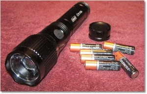 Coleman CT70F Flashlight Powered By Six AA Batteries (Provided)