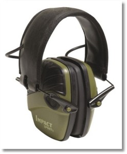 Howard Leight Impact Sport OD Electric Earmuff - Battery Compartment Side