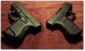 Glock G26 (Left) and Glock G43 (Right)