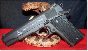 RIA 1911 FS Tactical (2nd Generation) with Updated Grip Panels and COntrasting Stainless Steel Grip Screws
