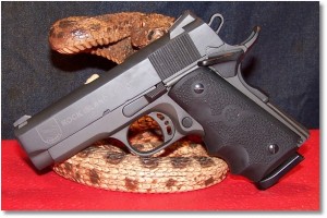 Hogue Wraparound Rubber Grips with Finger Grooves 1911 Colt .45 9mm #C45-000 on a Rock Island Armory 1911 CS Tactical