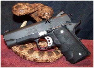 Springfield Range Officer Compact with Hogue Monograip w.Finger Grooves
