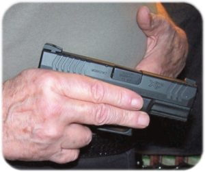 Going to the Holster - Two Fingers Completely Protect Trigger