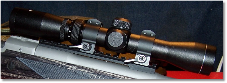 AIM 2-7x32 Illuminated Reticle Scope w/Warne Low-mount, Quick-Detachable Scope Rings